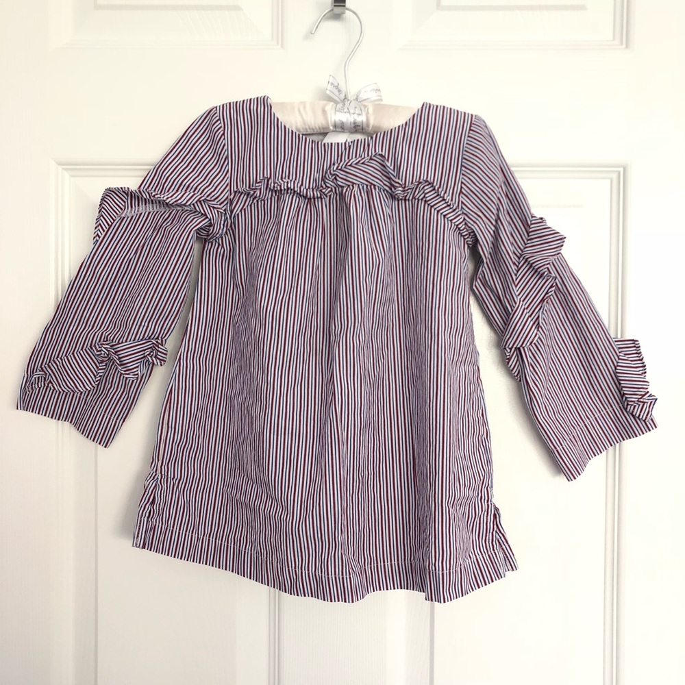 Crewcuts Ruffle Long Sleeve Top